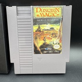Dungeon Magic Sword Of The Elements (Nintendo NES) Map Instructions Insert Nice
