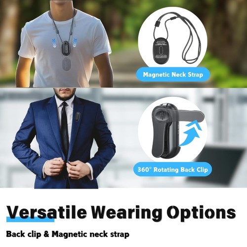 64G Body Camera 4K, POV Pro 4K,Wearable Camera with 360°Rotatable Clip & Magn... - Picture 2 of 9
