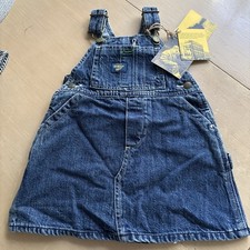 Osh Kosh toddler denim overall skirt 18M NWT