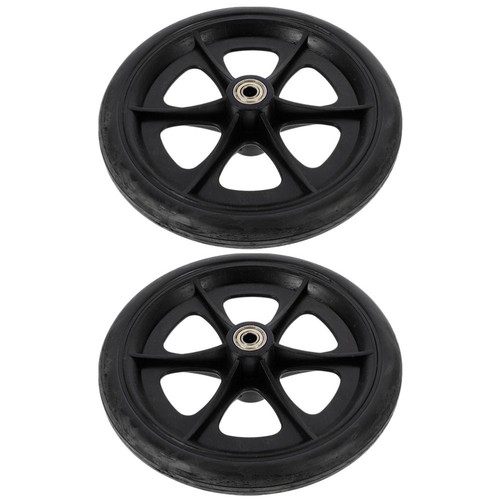 2 Pcs Wheelchair Front Heavy Duty Wheels Fittings Office Caster Replacement