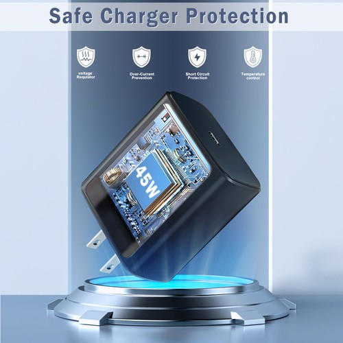 2025 New 45W Super Fast Charger Type C USB C Android Charger with C to C 6FT ... - Picture 5 of 7
