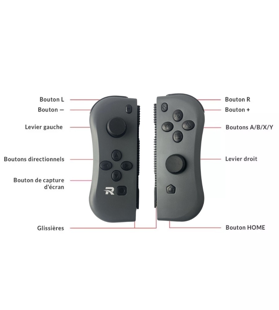 Coppia Controller Joycon Compatibili per Nintendo Switch foto 5