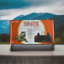 Dxophiex 15inch Reptile Dual Lamp Fixture 150w Max