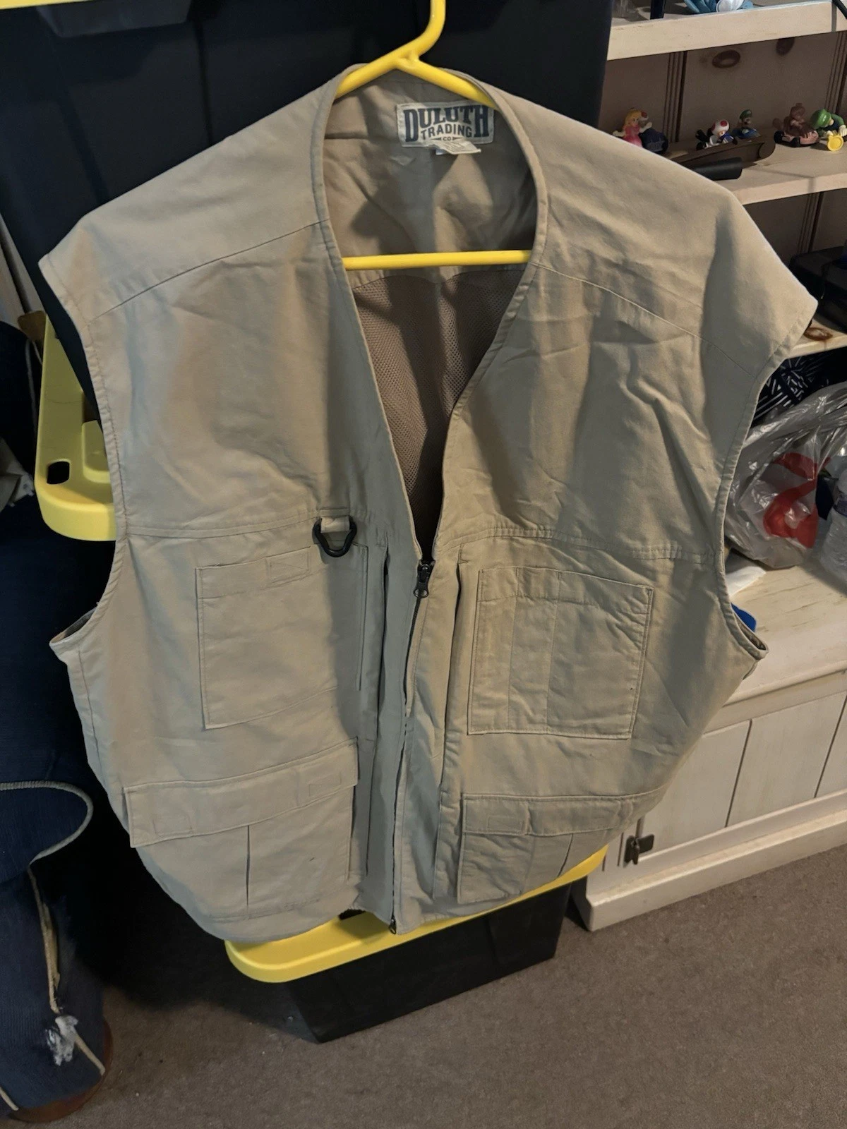Duluth Trading Co Vest Mens XXL Trout Fly Fishing Full Zip Pockets Bass Angling