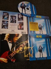 AC/DC autograph ANGUS YOUNG signed live digipack cd remasters who made who