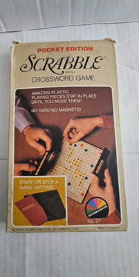 Vintage 1978 Pocket Edition TRAVEL SCRABBLE GAME Selchow Righter #27