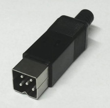 Commodore Amiga DIN 5 PIN Square C128 Power supply connector Original RARE black