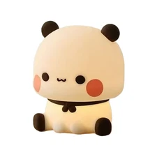 Small Kawaii Bear Panda Bubu And Dudu Led Night Light 3 Modes Lamp Nightlight
