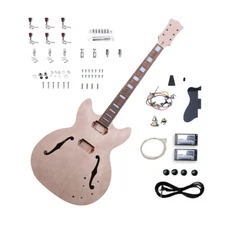 Guitar Kit Semi-hollow Guitar Body Guitar Neck 22fret for ES 335 with Hardwares