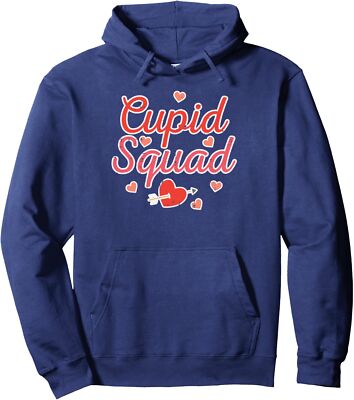 Valentine Day Cupid Squad Family Couple Match Unisex Hooded Sweatshirt