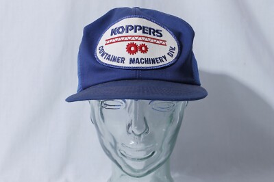 Koppers Container Machinery Div. Blue Mesh Snapback Hat Cap (See Descr.)