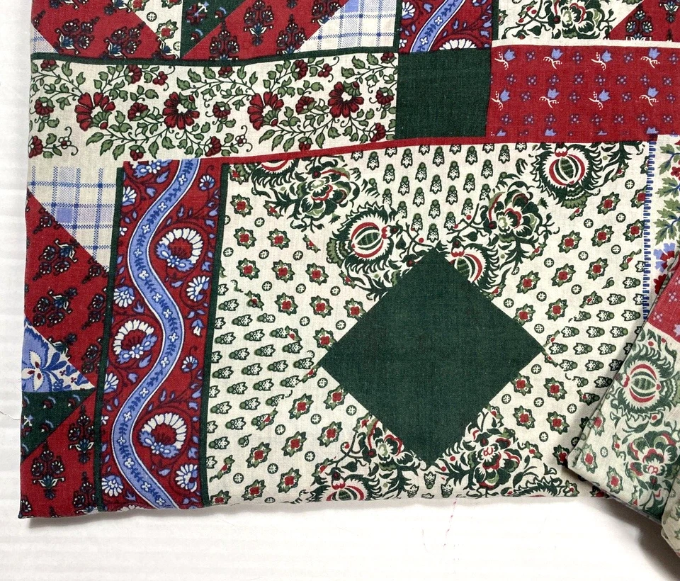 Juego de sábanas vintage con estampado de bandana ropa de cama king 3 piezas fundas de almohada bufanda plana retro Foto 2 de 4