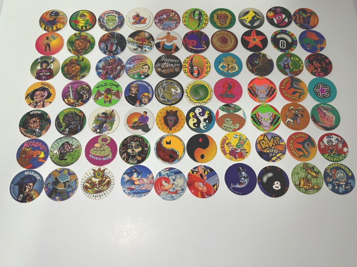 VINTAGE 90'S POGS LOT U.S.A. STATES/GOVT. (54
