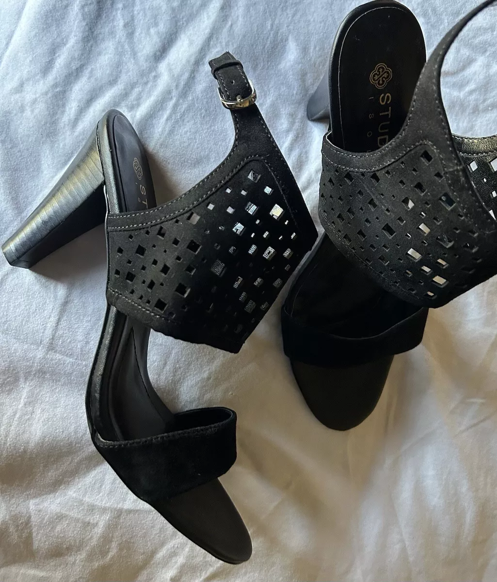 Studio Isola Sandals Womens Size 10 Black eBay