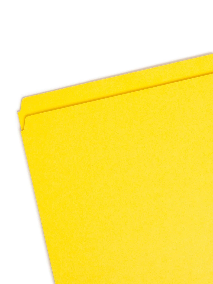 File Folder Straight-Cut Tab Letter Size Yellow 100 per Box 10946 - Bild 2 von 4
