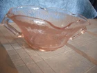 Vintage Hazel-Atlas Pink Depression Glass Florentine Sugar
