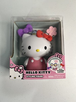 Sanrio Hello Kitty Styling 5'' Figure Accessorize w/ Stickers & Bows NOB