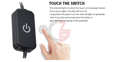 INTERRUTTORE TOUCH DIMMER Per Striscia A LED 12v 24v 10A Pulsante - Foto 5