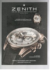 Zenith Montre Publicitaire 2006 El Primero Chronomaster Open 1 Page