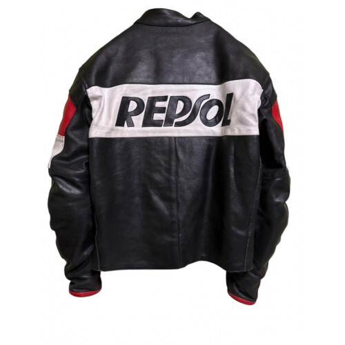 GENUINE ライダースジャケット　REPSOL レーシング　L Vintage Repsol Leather Racing Jacket SIZE XL | eBay