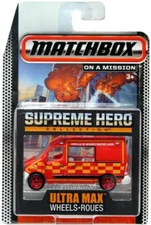 2015 Matchbox Supreme Hero Ultra Max Wheels Renault Master Ambulance