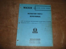 Wacker VPG 160K Plate Compactor Service Repair Operator Maintenance Parts Manual
