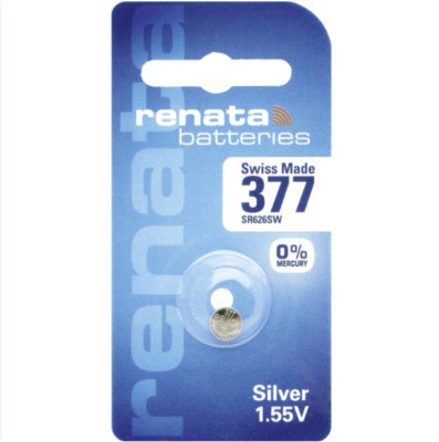 RENATA 377 V377 376 Uhren-Batterie Knopfzelle SR66 SR626 AG4 Silberoxid SR626SW