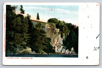 Postcard ME Bangor Maine Lovers Leap c1906 C51