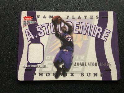 2002-03 Fleer Platinum Nameplates Jersey Rookie RC Amare Stoudemire /315