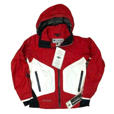 Columbia Omni-Tech Titanium-Women Sz XS-Waterproof/Breathable-Red