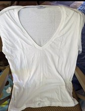 T-Shirt "Deep V" White Undershirt 2 Pack 