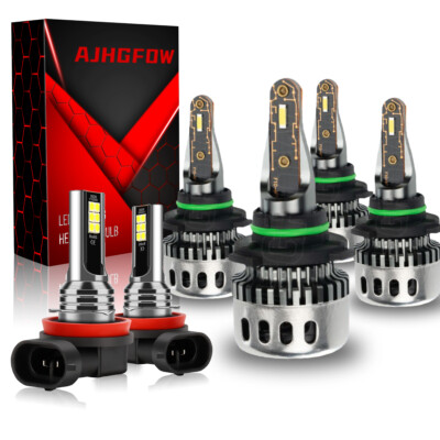 For Toyota RAV4 2013 2014 2015 LED Headlight High Low+Fog Light Bulbs Combo Kit