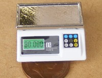 Metal Digital Weighing Scales Dolls House Miniatures Shop Kitchen Accessory Metal Digital Weighing Scales Dolls House Miniatures Shop Kitchen Accessory