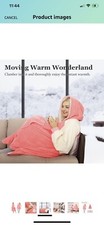 Oversized Hoodie Blanket Fleece Hoodie Extra Thick Plush Sherpa Hoody Sweatshirt