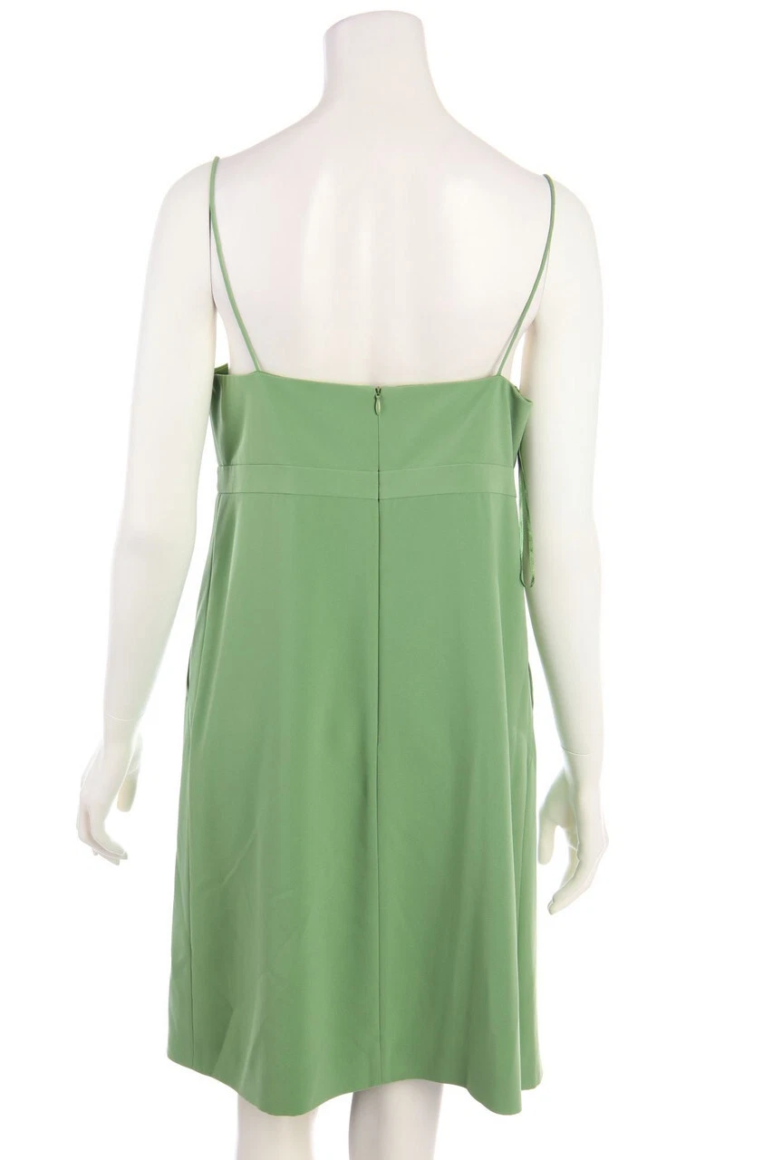MOSCHINO CHEAP AND CHIC Abito Babydoll Fiocco I 44 = D 40 verde NUOVO