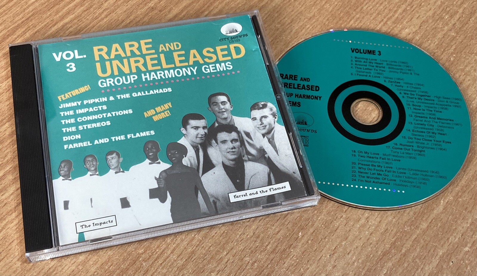 Rare and Unreleased Group Harmony Gems CD Vol Volume 3 City Sounds CS103