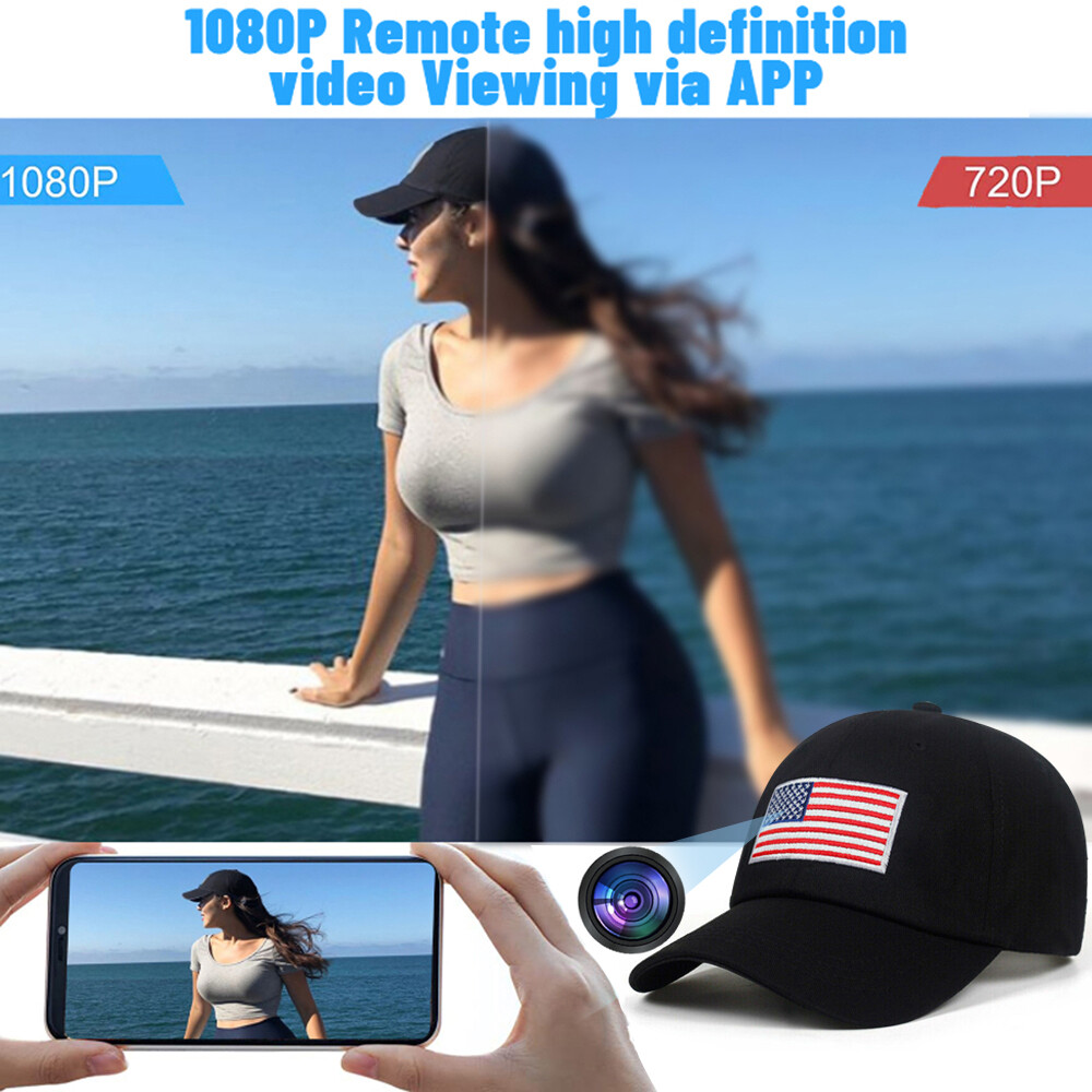 HD 1080P Wireless WIFI Camera Baseball Cap Hidden Camera Video Recorder