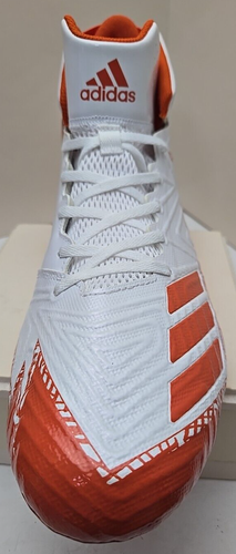 Adidas Men's Freak X Carbon Mid Football Cleats; White/Orange Size 16 - Picture 17 of 19