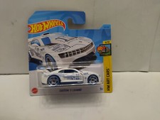 CHEVROLET CAMARO 2011 CUSTOM WHITE 4/10 ART CARS 1:64 HOT WHEELS
