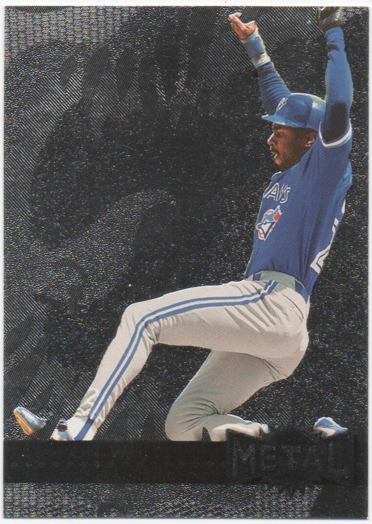 Devon White 1996 FLEER METAL UNIVERSE Platinum Edition Parallel #171 Blue Jays
