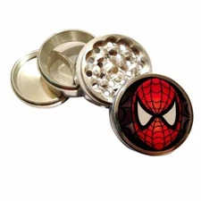 Kitchen Spice Herb Grinder Crusher Metal 4 piece Spider-Man Logo Marvel Comics