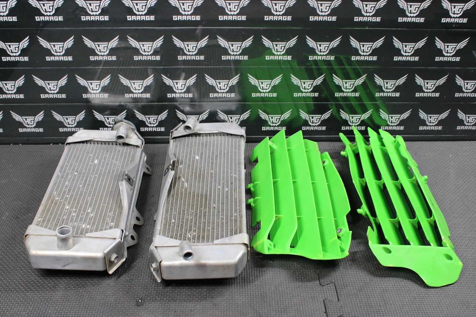 kx250f 2009年　ラジエター 2009 Kawasaki KX250F OEM Engine Motor Cooling Cooler Radiator