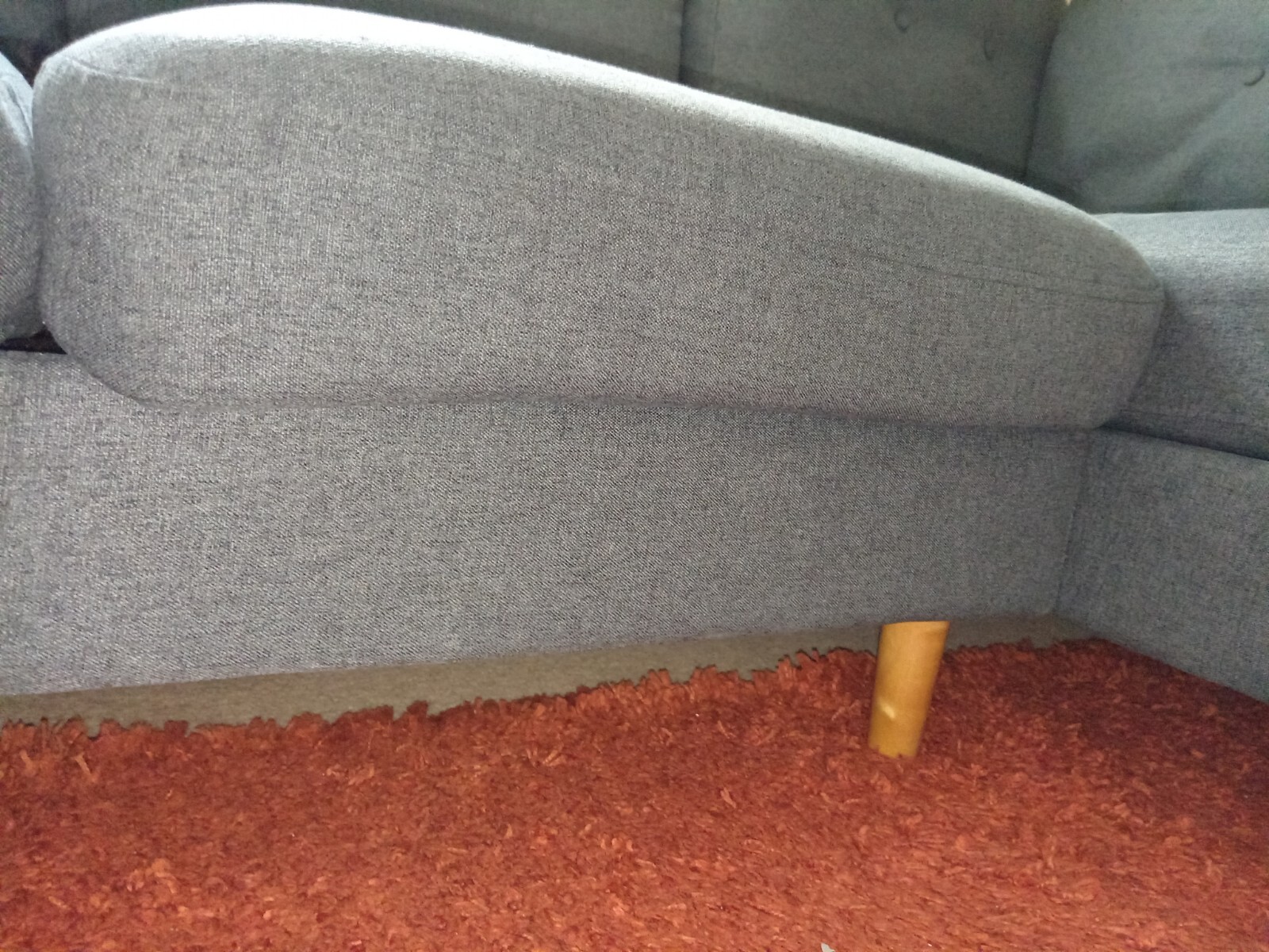 Argos / Habitat Joshua grey charcoal fabric right corner sofa Great Condition eBay