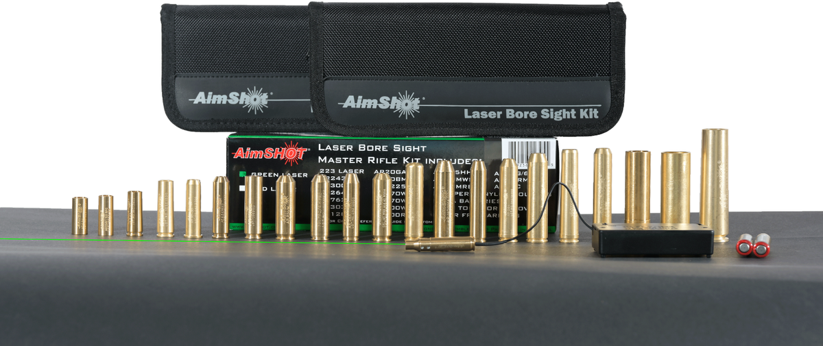 AIMLASER フルセット AimShot Master 2 Laser Bore Sight Kit Green KT-MASTER2-GREEN for