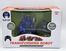 Transforming Robot Radio Controlled Car Robot To Racecar Blue
