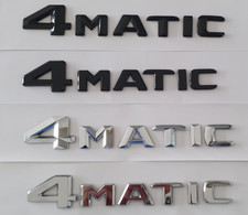 3D ABS 4 MATIC Lettering Rear Car Styling Logo Emblem Badge sticker.