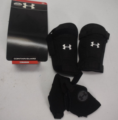 Under Armour UA Heatgear Contain Guard Shin Guard Black Size Medium 5'8'' Max