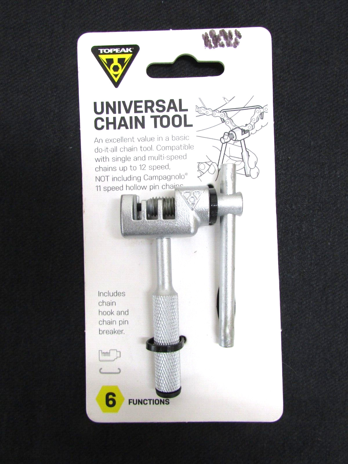 TOPEAK UNIVERSAL CHAIN TOOL,  6 FUNCTION TOOL, # TT1303