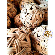 [1 - 5 pcs] Handmade Sepak Takraw Woven Rattan Balls Sport Kick Foot Volleyball