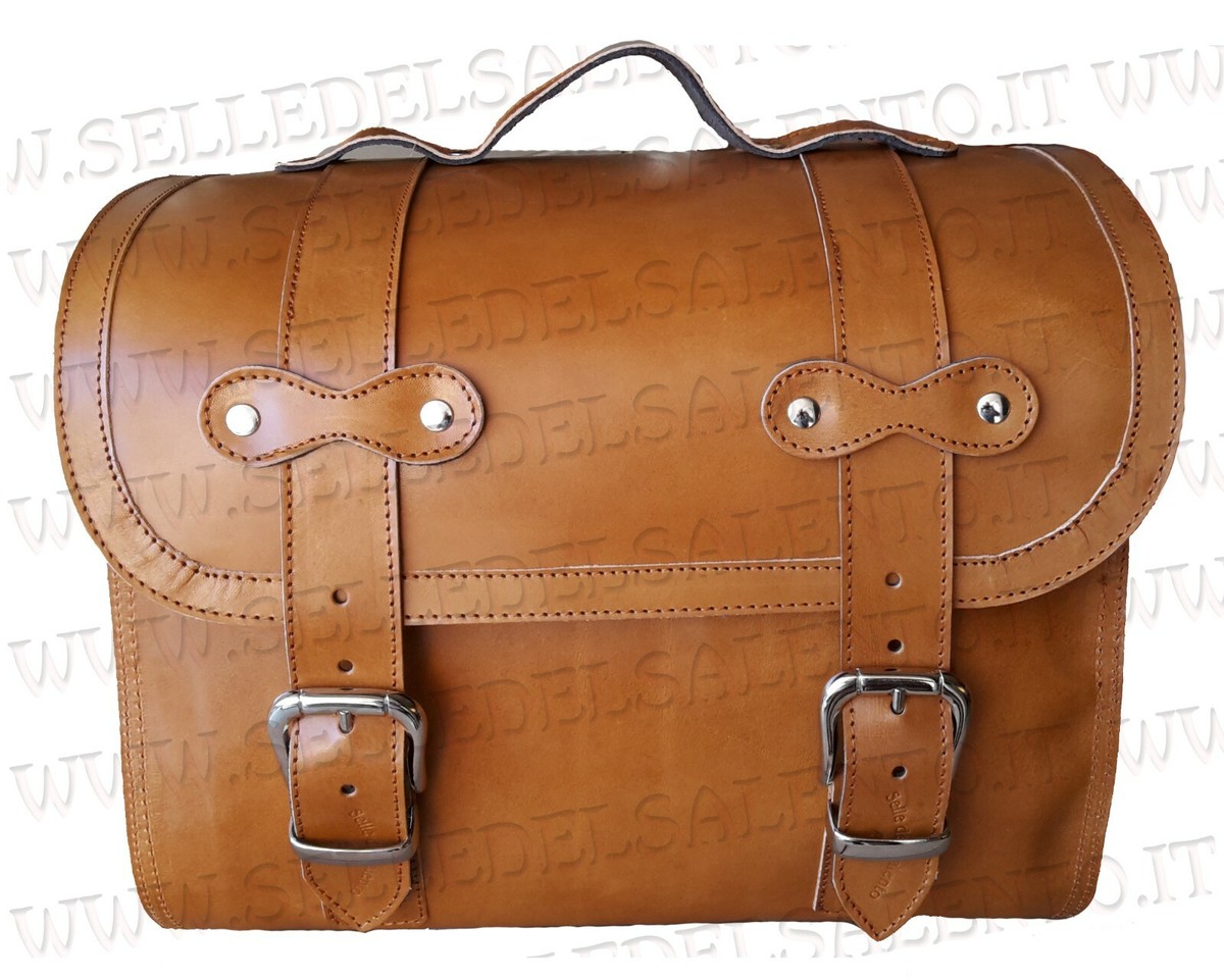 Bauletto borsa Vespa Lambretta borsone portapacchi vera pelle col